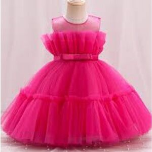 Elegant Pink Kids Formal Dress